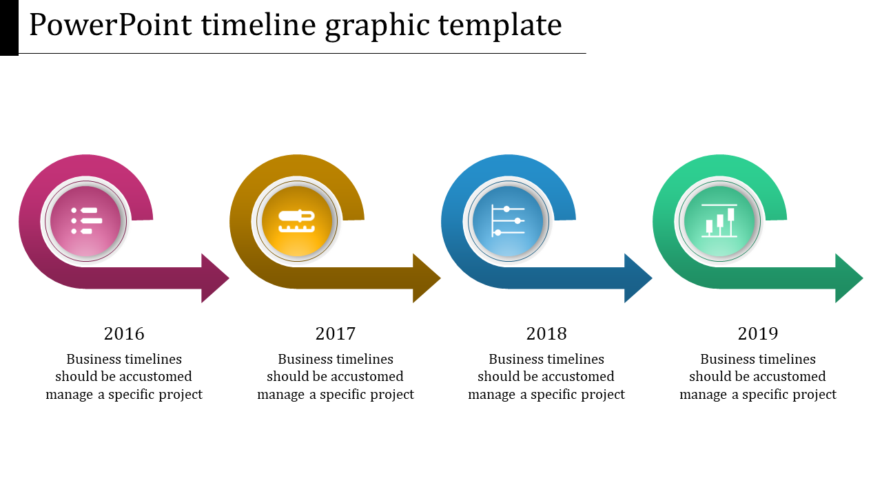 Arrow PowerPoint Timeline Graphic Template Designs